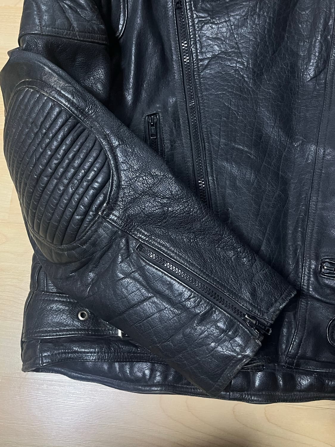 빈티지 카우레더 자켓 상품이미지2