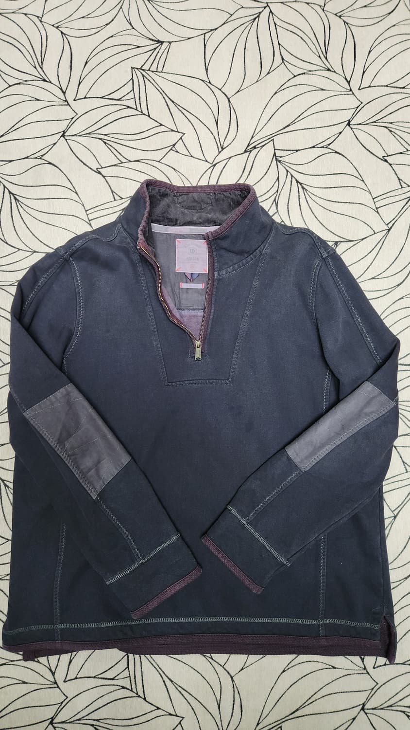 빈티지 FAT FACE 남성 하프넥 티셔츠 네이비 110 상품이미지1