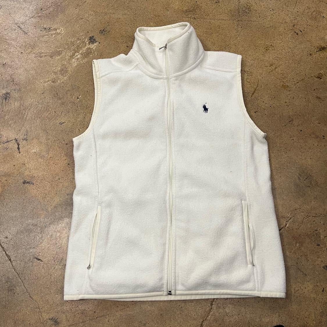 [정품/M] 폴로 랄프로렌 화이트 후리스 조끼 b15 상품이미지2