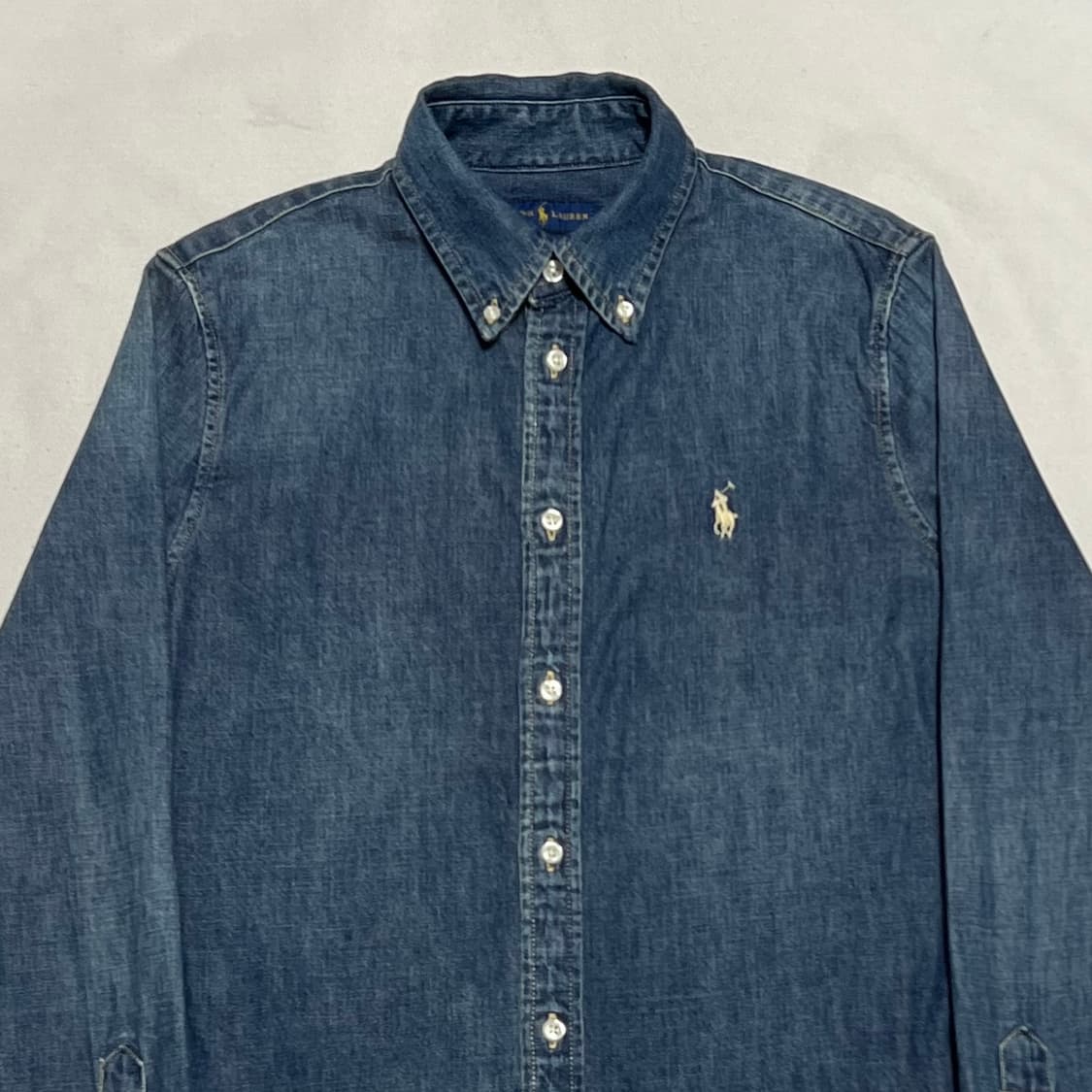 S 폴로랄프로렌 여성용 커스텀 핏 데님 셔츠 상품이미지1