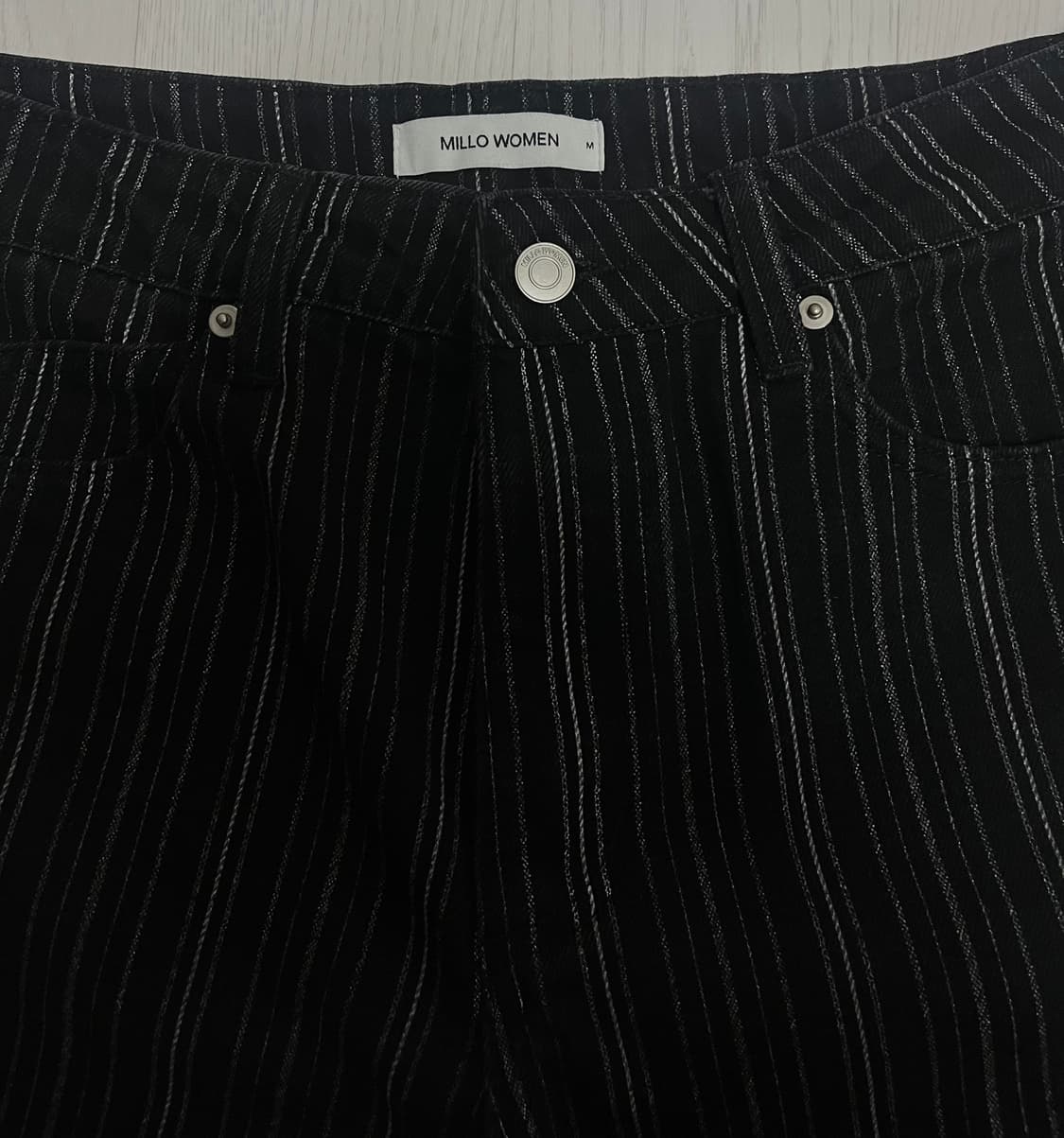 밀로우먼 스트라이프 벌룬진 m사이즈 상품이미지7