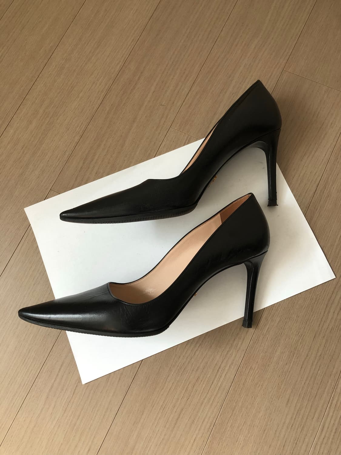 프라다 포인트토 스틸레토 펌프스힐 37.5 (245) 상품이미지6