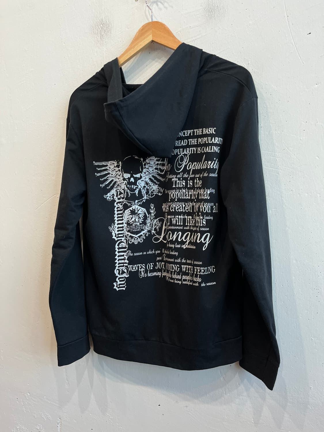 park street 락펑크 스컬 후드집업 상품이미지2