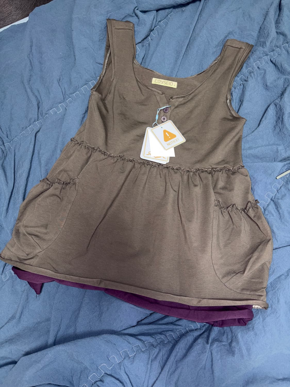 코이세이오 SHIRRING POCKET SLEEVELESS 2사이즈 상품이미지2