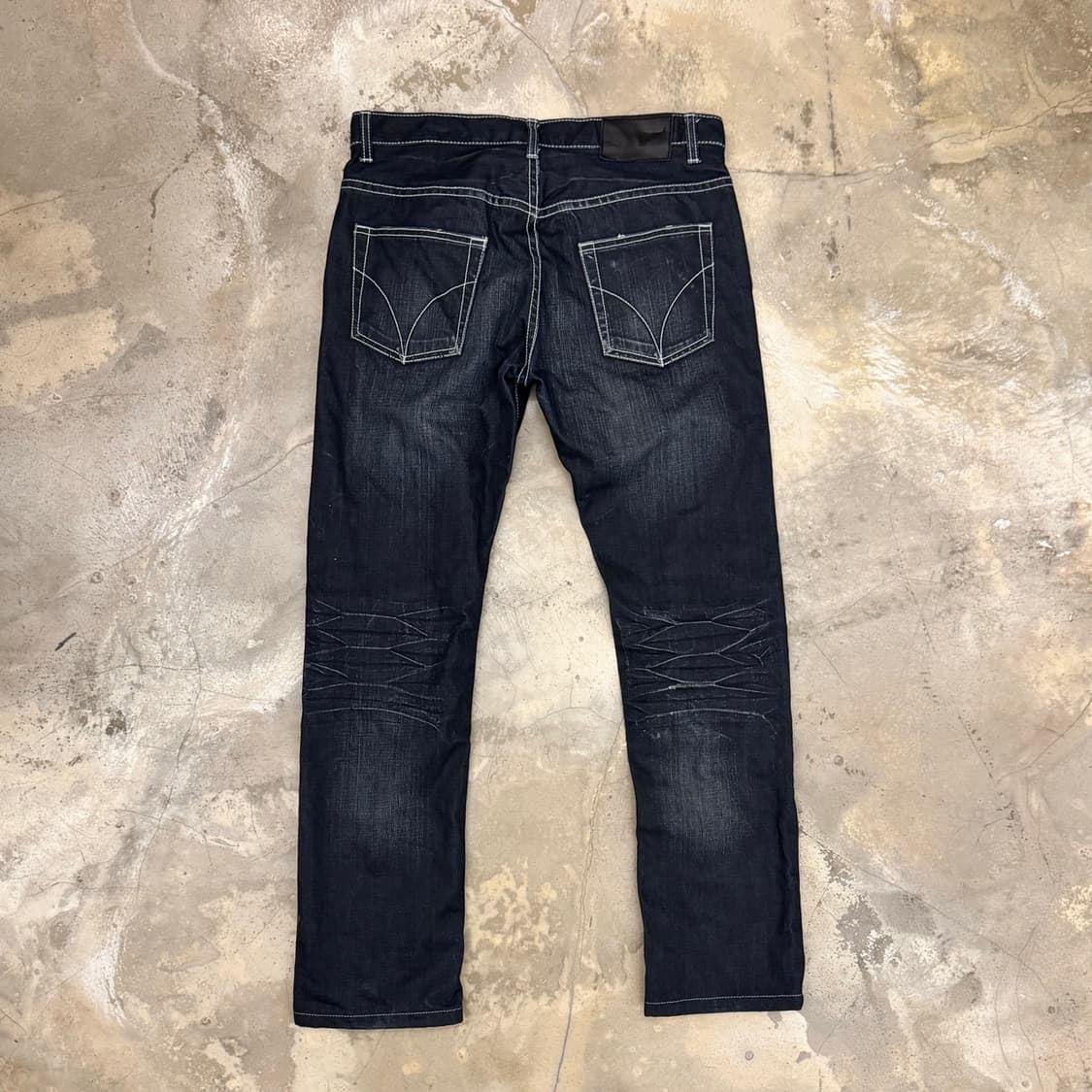 히스테릭글래머 워시드 데님 팬츠 네이비 상품이미지2