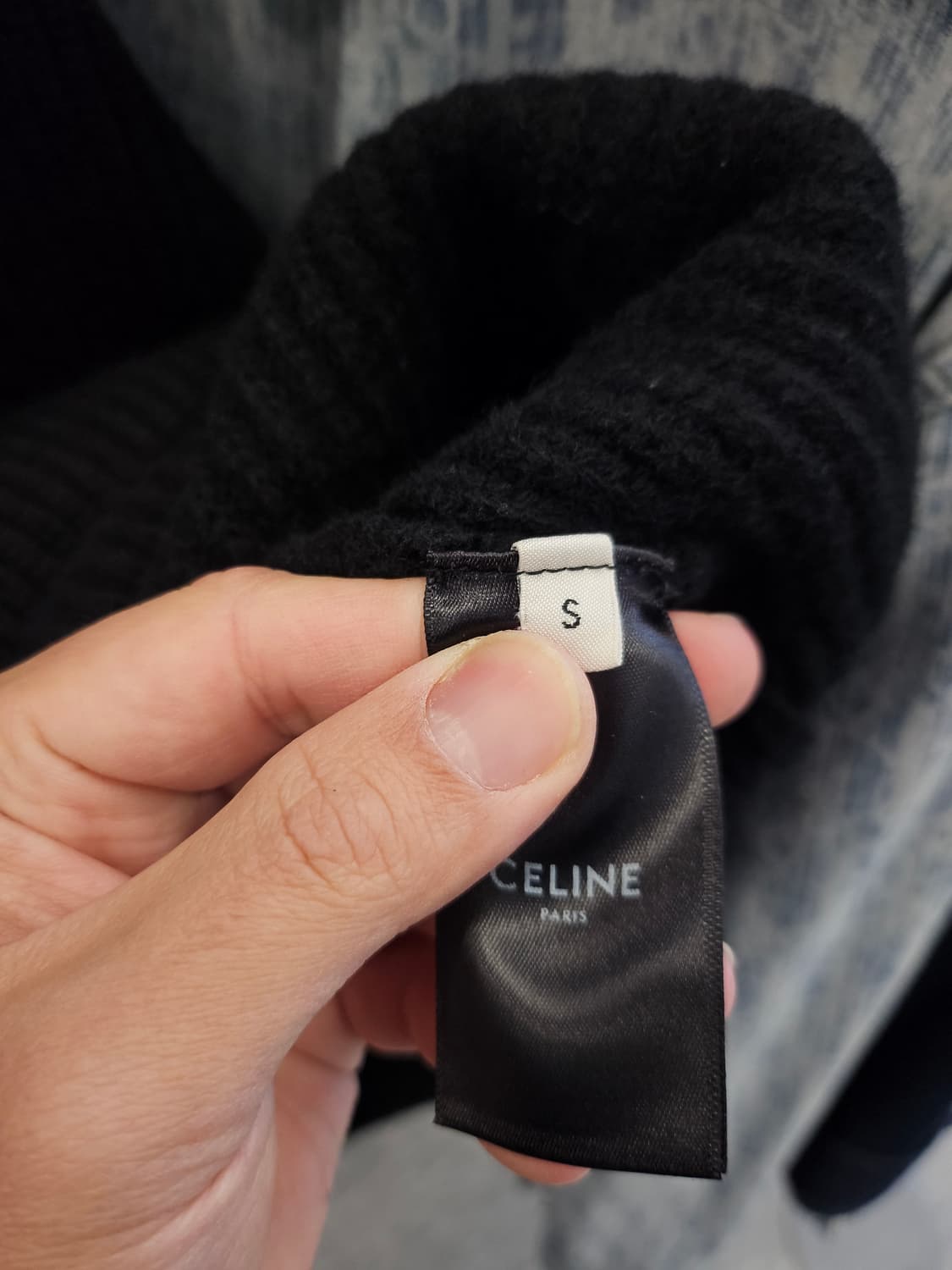  셀린느 리브드 울 니트 / S사이즈 / 상태 좋음 상품이미지4