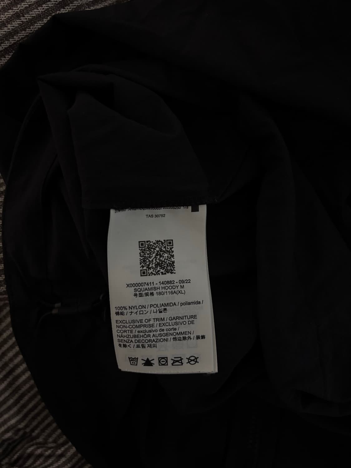 아크테릭스 스쿼미시 블랙 XL 상품이미지3