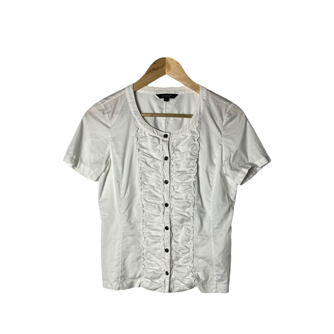 [Burberry] 버버리 런던 화이트 프릴블라우스 상품이미지1