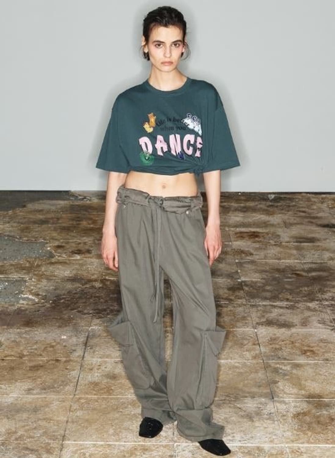 The Open Product  더오픈프로덕트 와이드 카고팬츠 상품이미지1