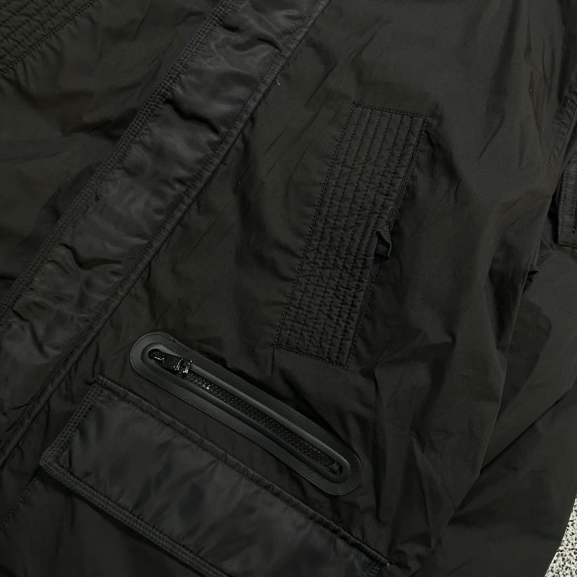 디젤 블랙 후드 파카 자켓 상품이미지4