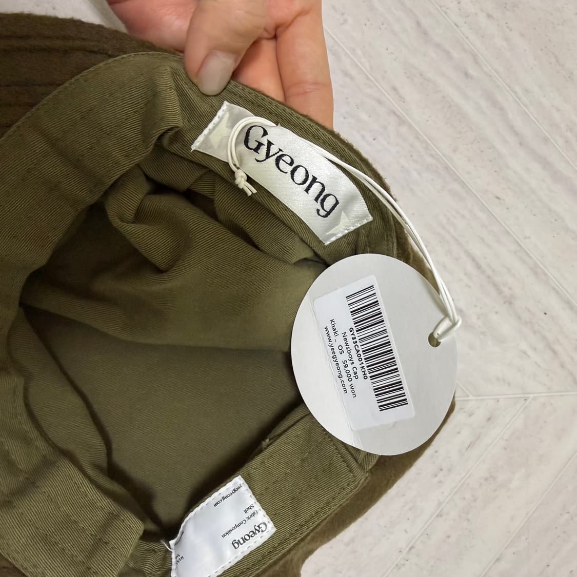 Gyeong  Newsboys Cap_Khaki 상품이미지6