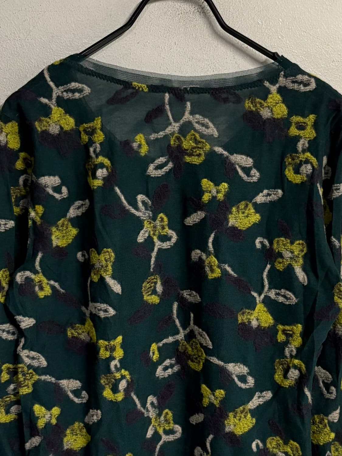 HIROKO KOSHINO floral mesh knit top  상품이미지6