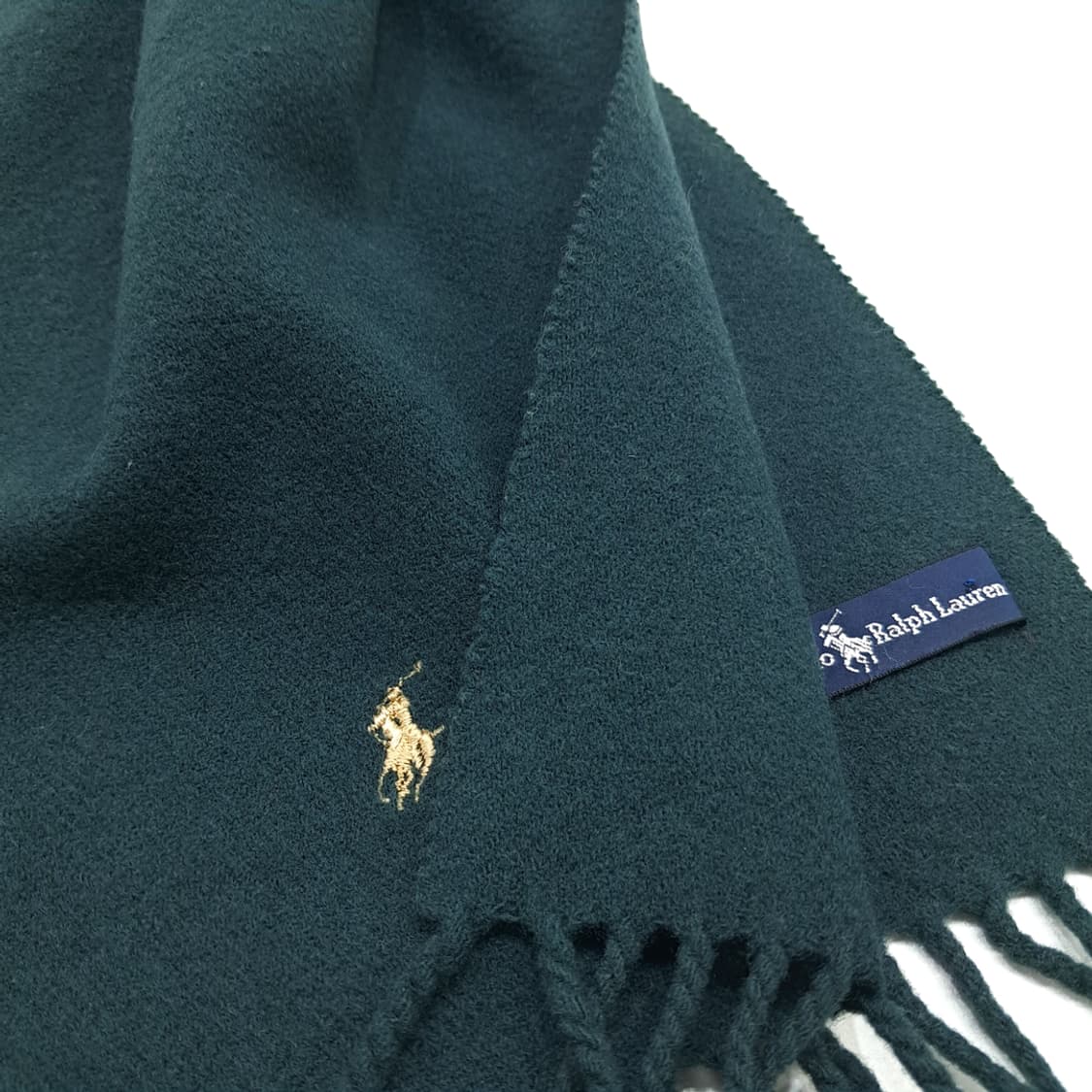 MX213 폴로 랄프로렌 포레스트그린 램스울 목도리 머플러 상품이미지4