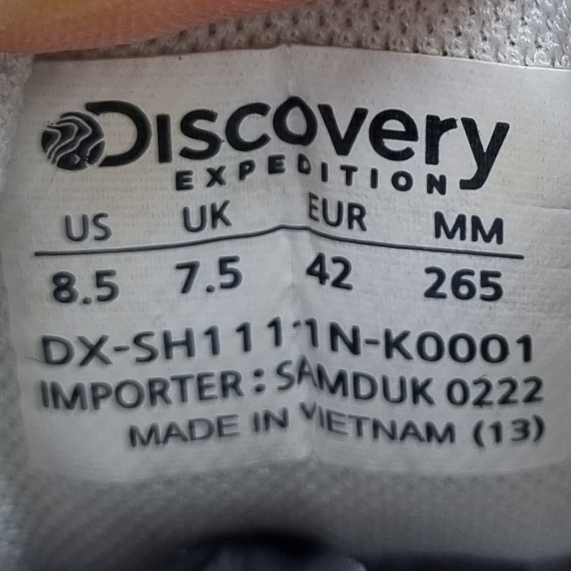 디스커버리 버킷 디워커 V2 남성운동화265 상품이미지6