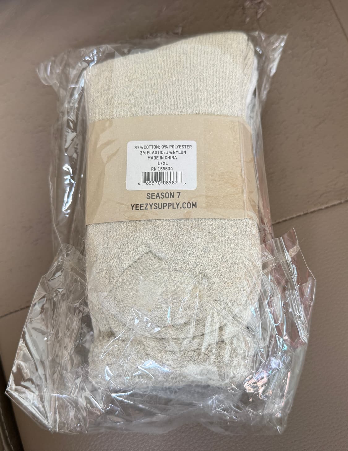 [새상품/L,XL] 이지 시즌7 칼라바사스 삭스 양말 3페어 상품이미지3