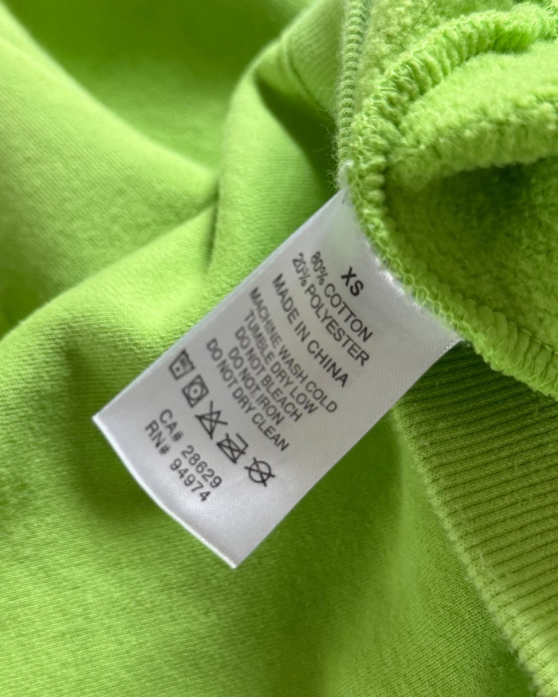 Stussy 스투시 네온 그린 컬러 월드투어 맨투맨 상품이미지7