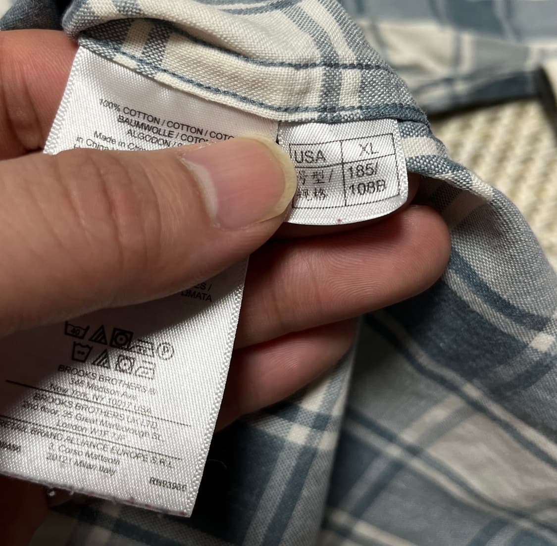 브룩스브라더스 체크 셔츠 남방 XL 상품이미지6
