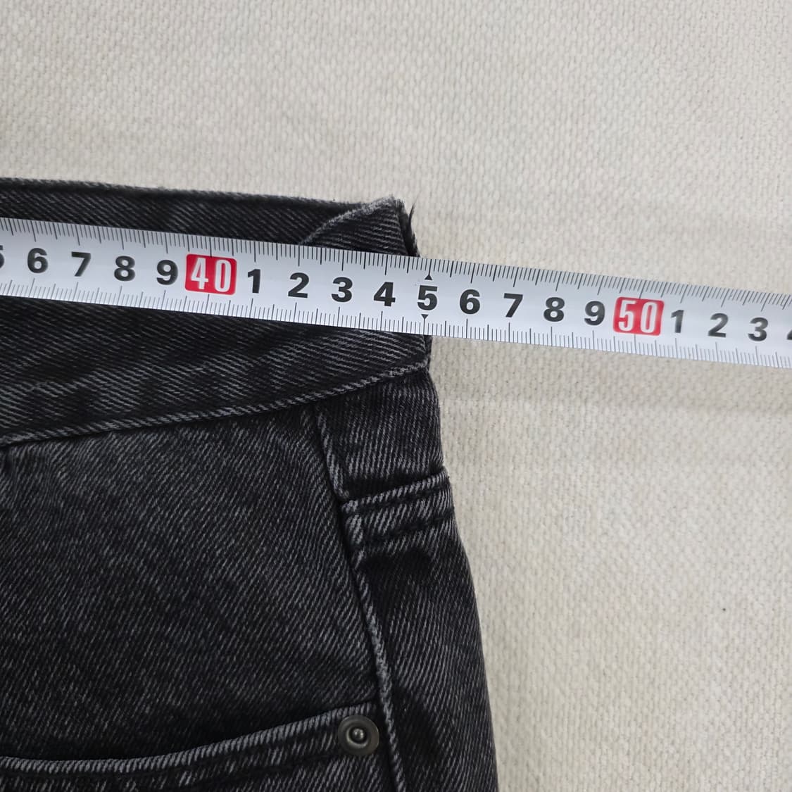 [36] 무신사스탠다드 워싱 흑청팬츠 0213J 상품이미지6