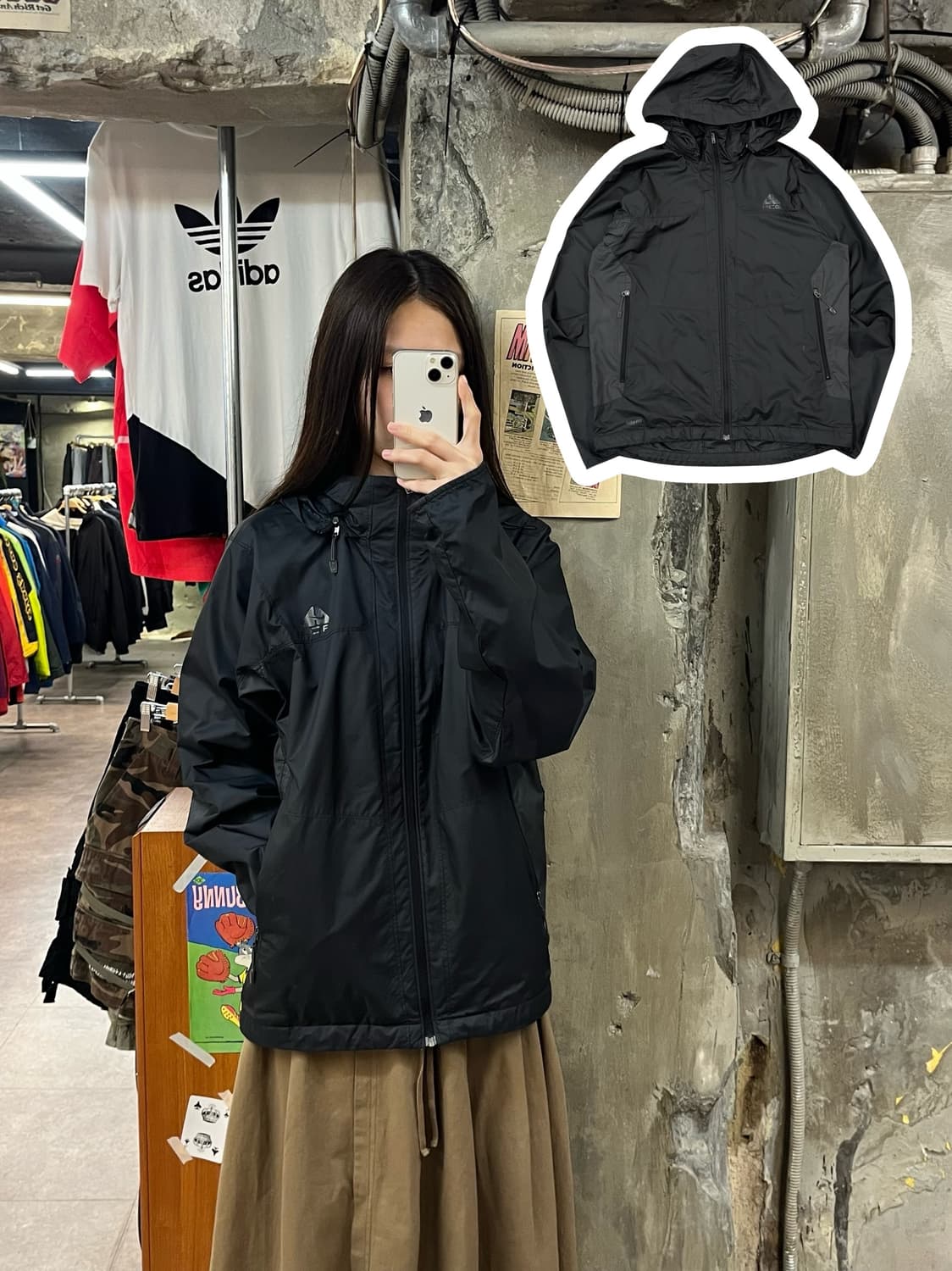 ACG 나이키 바람막이 블랙 S #csz1264 상품이미지1