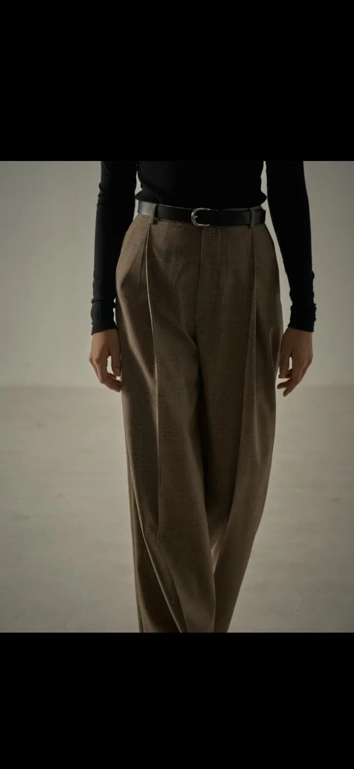 파사드패턴 타임리스 울 팬츠_vintage check 상품이미지3