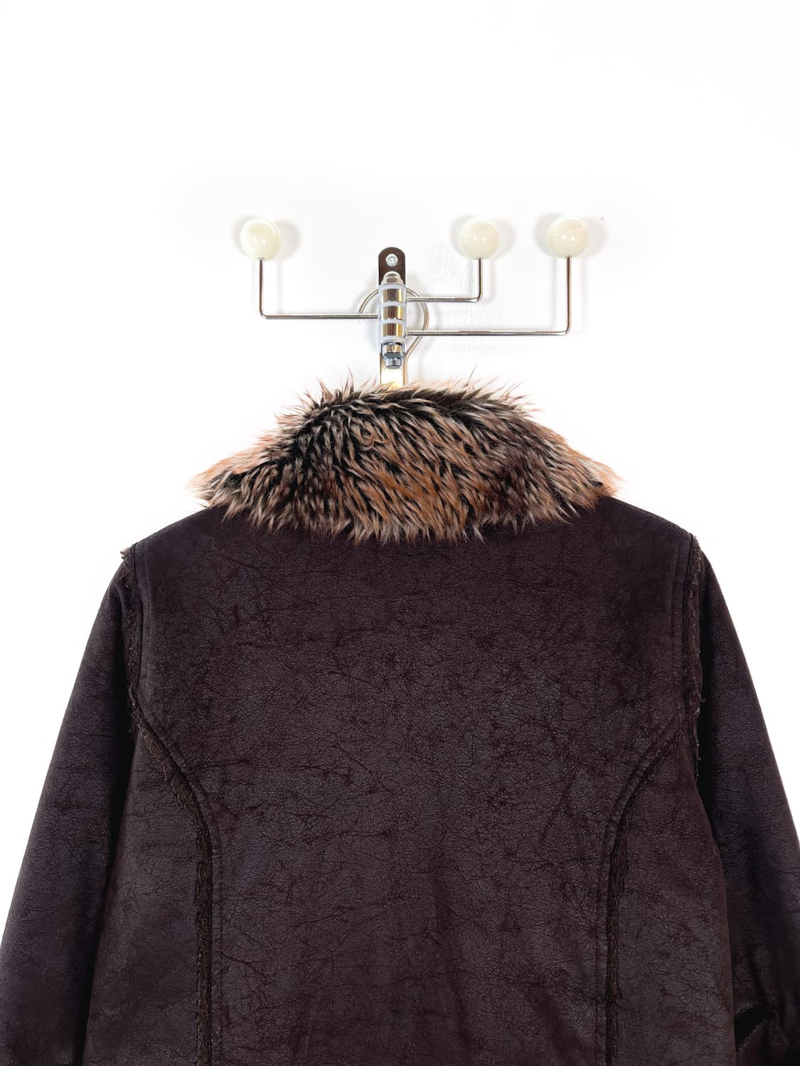 빈티지 폭스레더 퍼 트리밍 자켓 상품이미지5