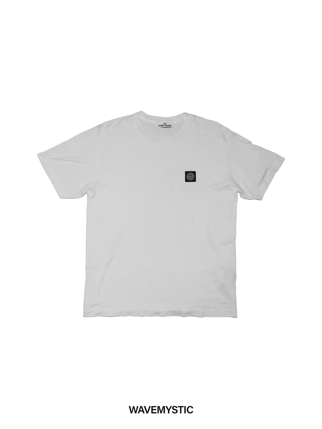 정품 스톤아일랜드 화이트 반팔 티셔츠 XL 상품이미지1