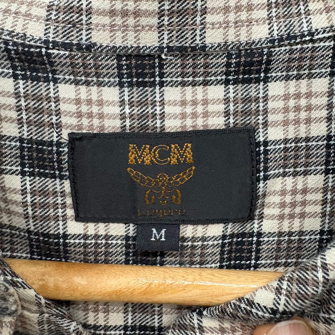 MCM 빈티지 체크 셔츠 남방 M 상품이미지5