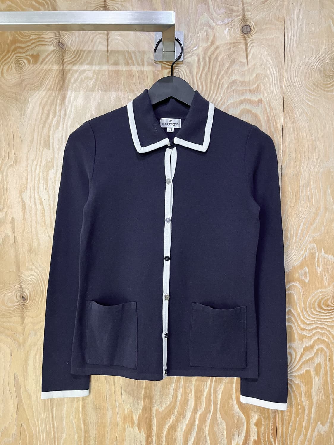 꾸레쥬 카라 가디건 상품이미지1