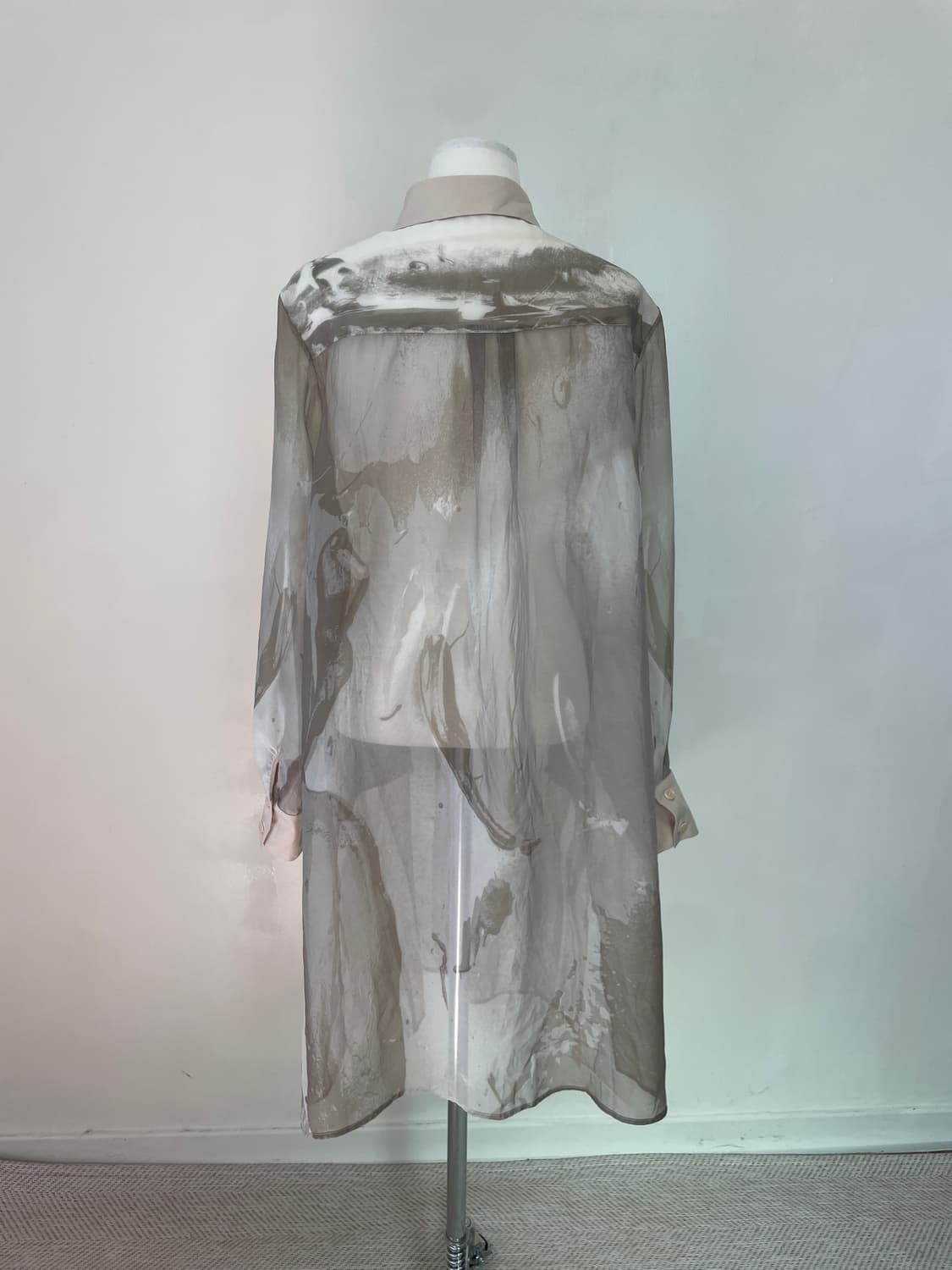 준코 코시노 boutique 시어 오간자 롱 드레스 상품이미지3