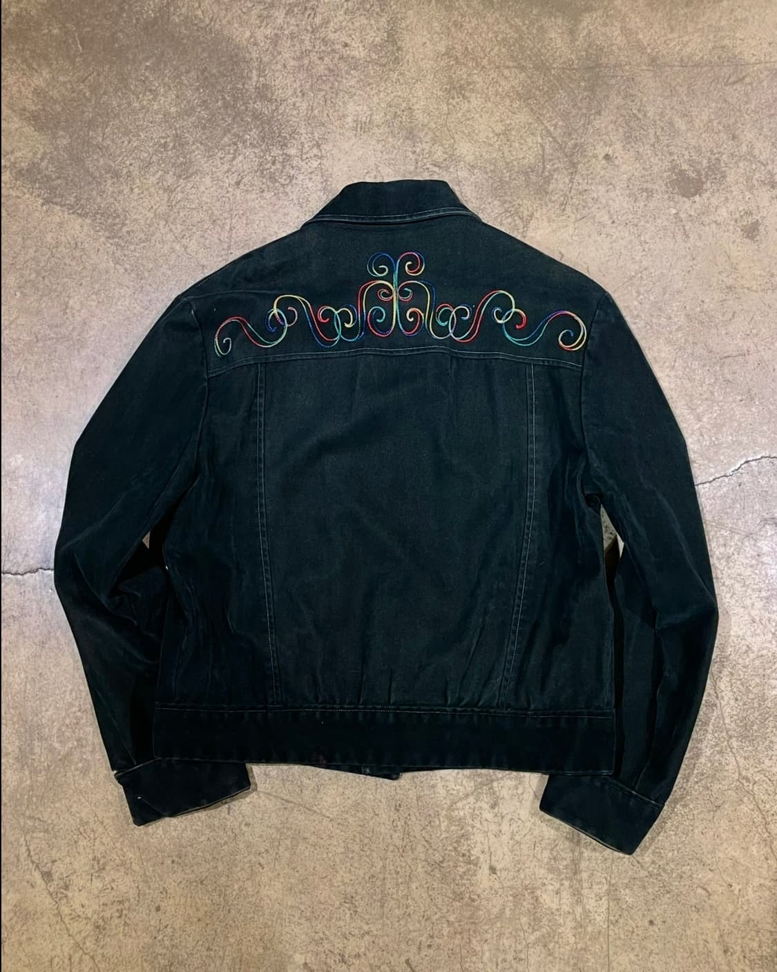 70-80’s 벨루어 체인 스티치 자켓 (B5154) 상품이미지6