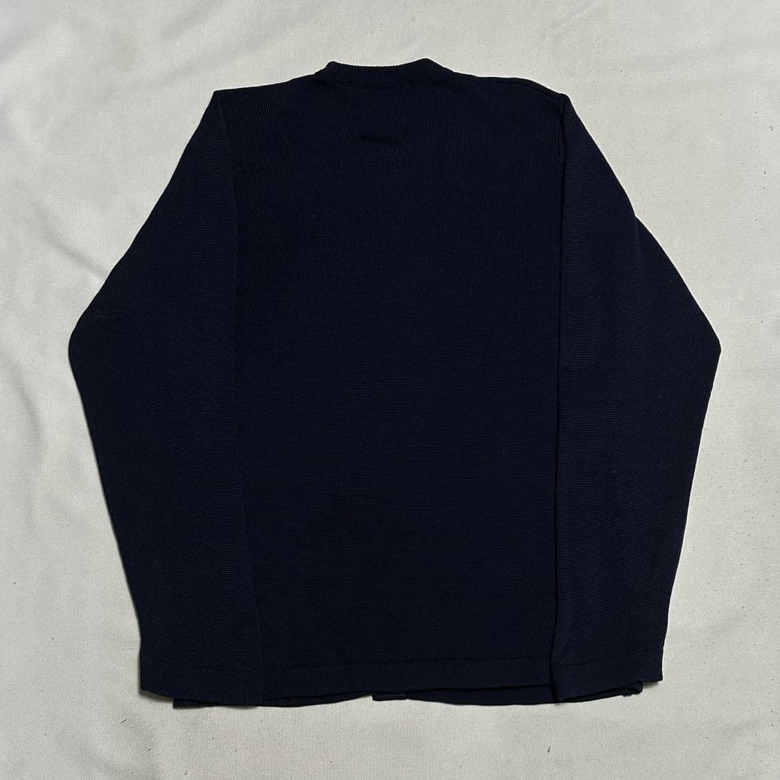 36 버버리 골드 버튼 메리노 울 네이비 가디건 상품이미지3