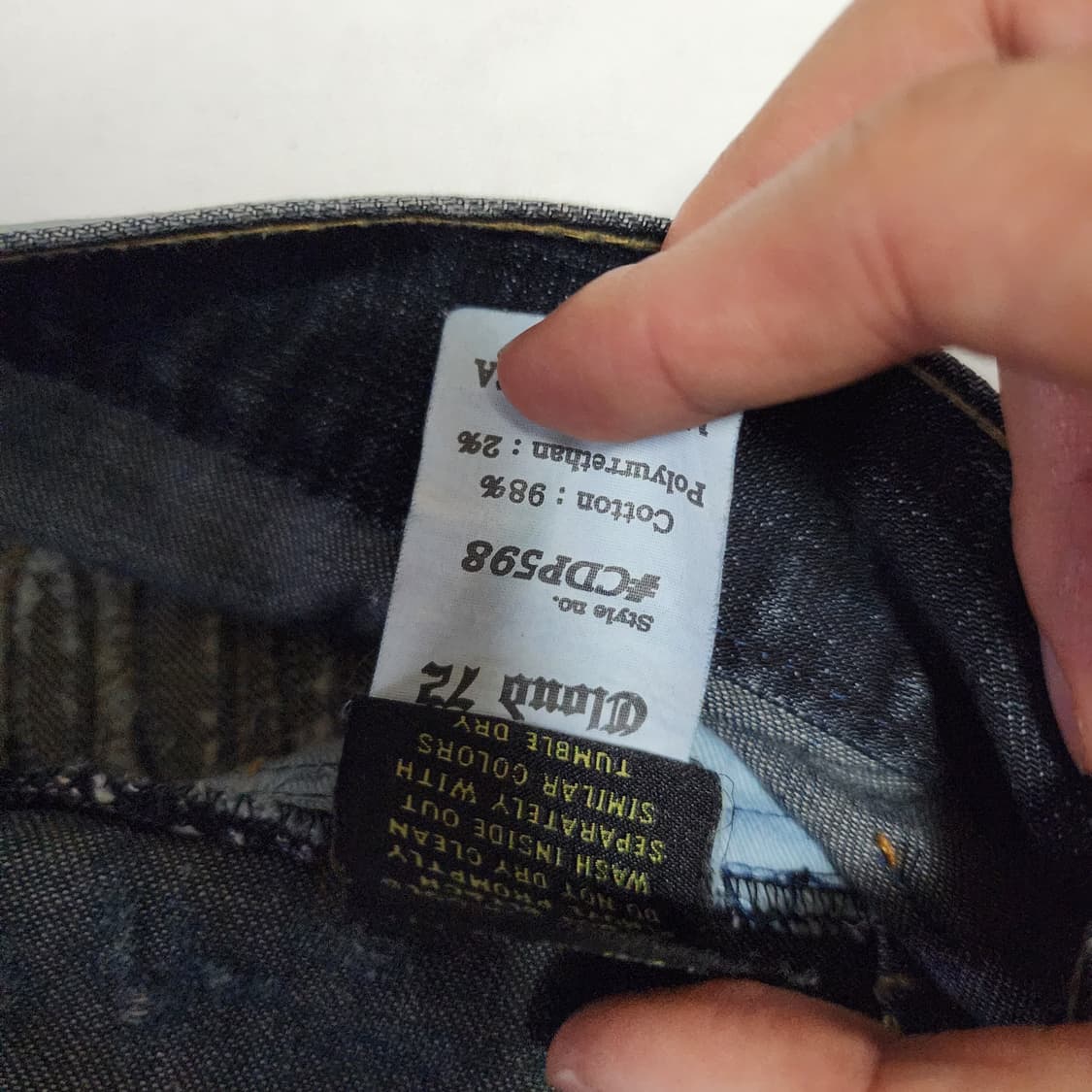 CLOUD72 오리엔탈 레이어드 워싱 데님팬츠 상품이미지8