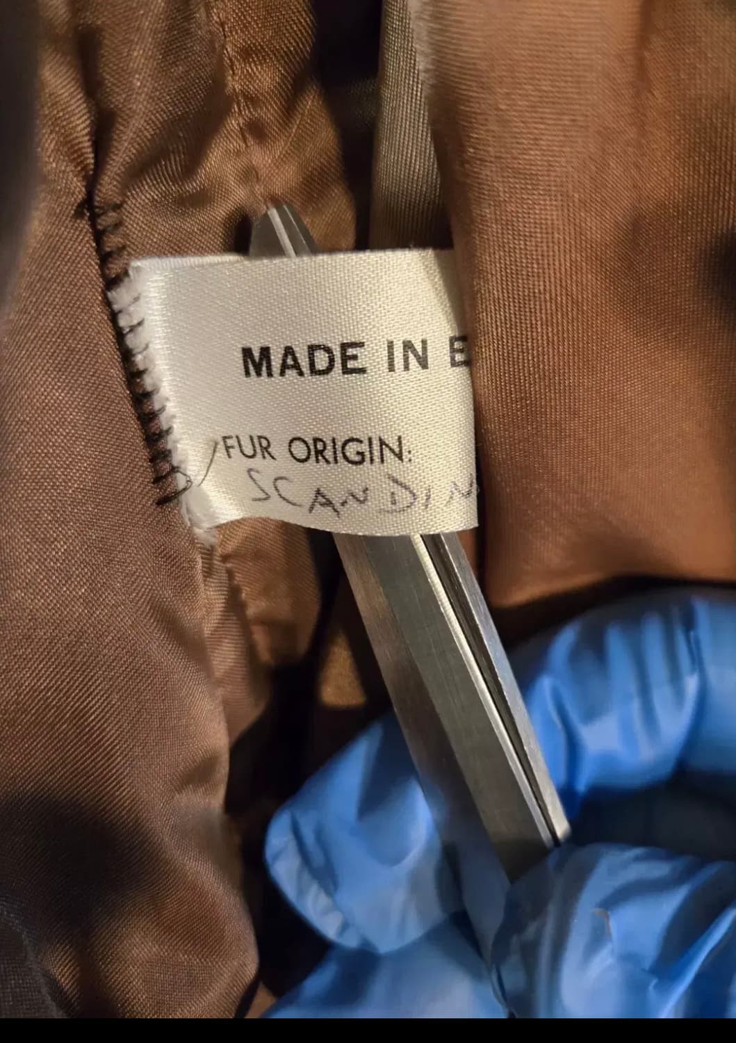 영국산 / 애쉬 카키 퍼라이닝 무스탕 트렌치 코트 / 3XL - 4XL 상품이미지5