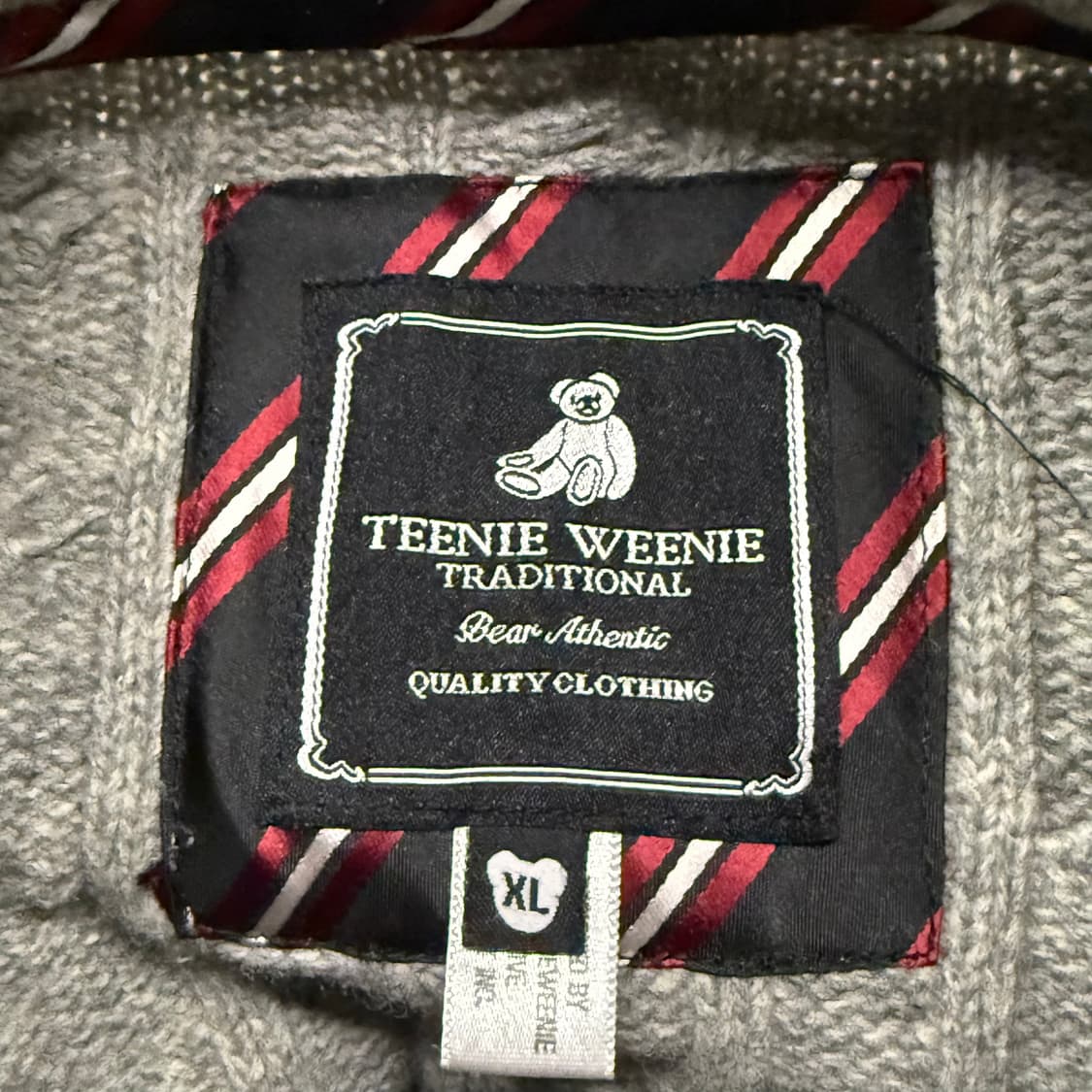 티니위니 그레이 꽈배기 니트 집업  상품이미지5