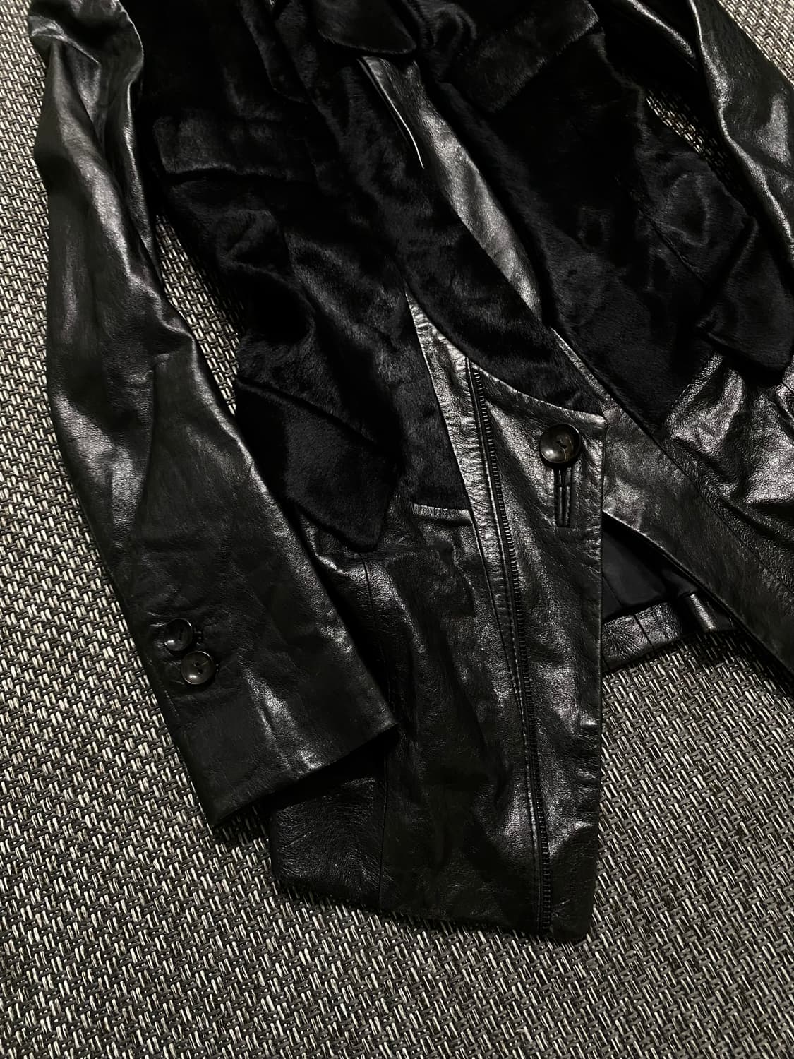 Vkei Mood Calf Hair Trimming Blazer 상품이미지2