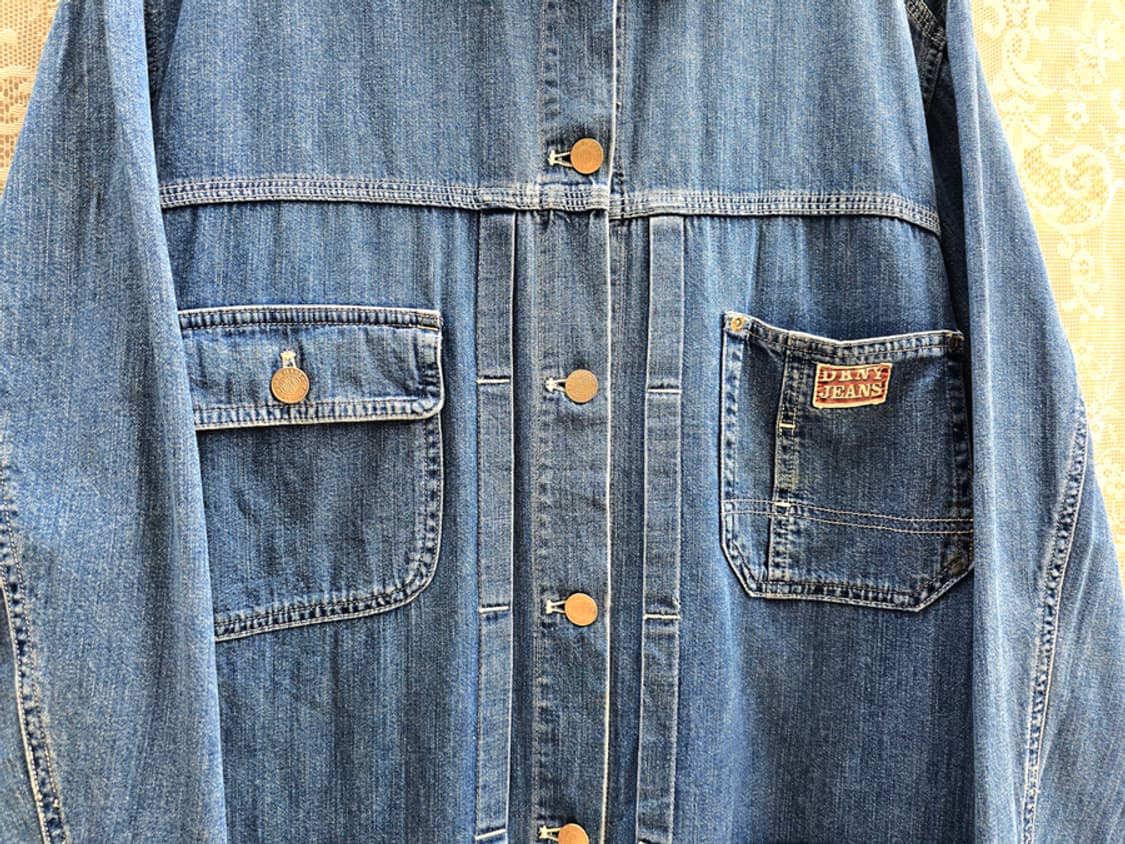 90s DKNY 데님 커버올 상품이미지4