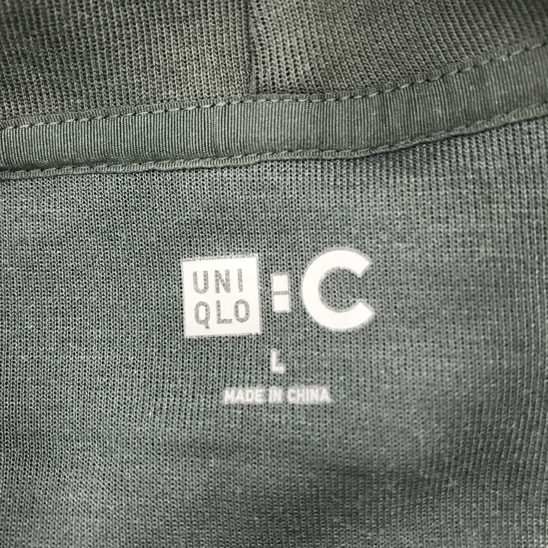 유니클로C 오버스웻후드 그린 [L] 상품이미지5