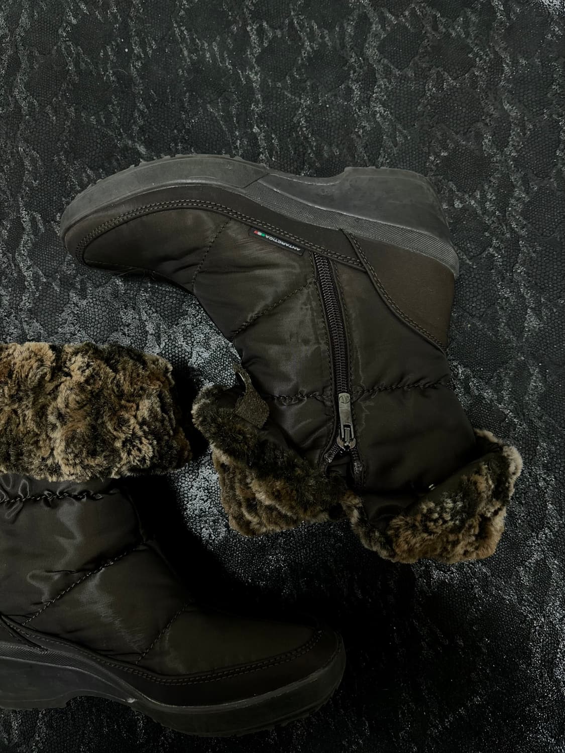 “Vintage” 00’s Rare design Leopard Fur P 상품이미지3