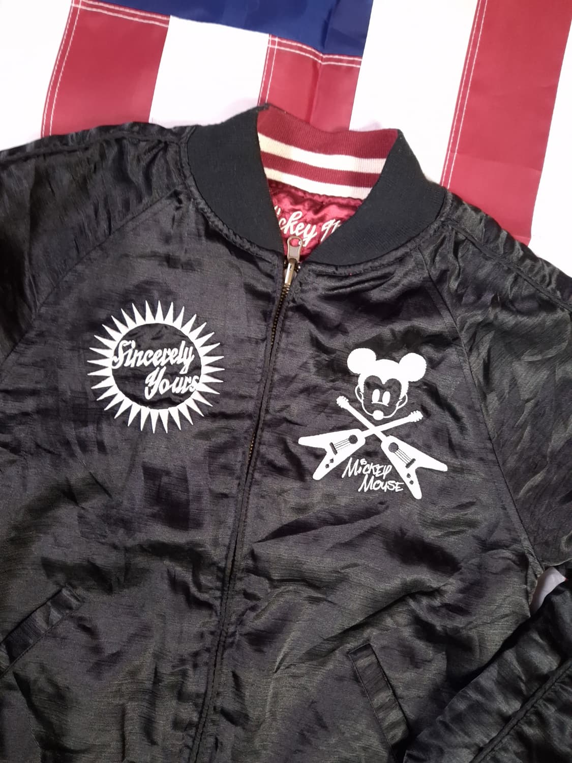 오리지날 일본판 도쿄디즈니 우먼 미키마우스 리버서블 스카쟌 상품이미지6