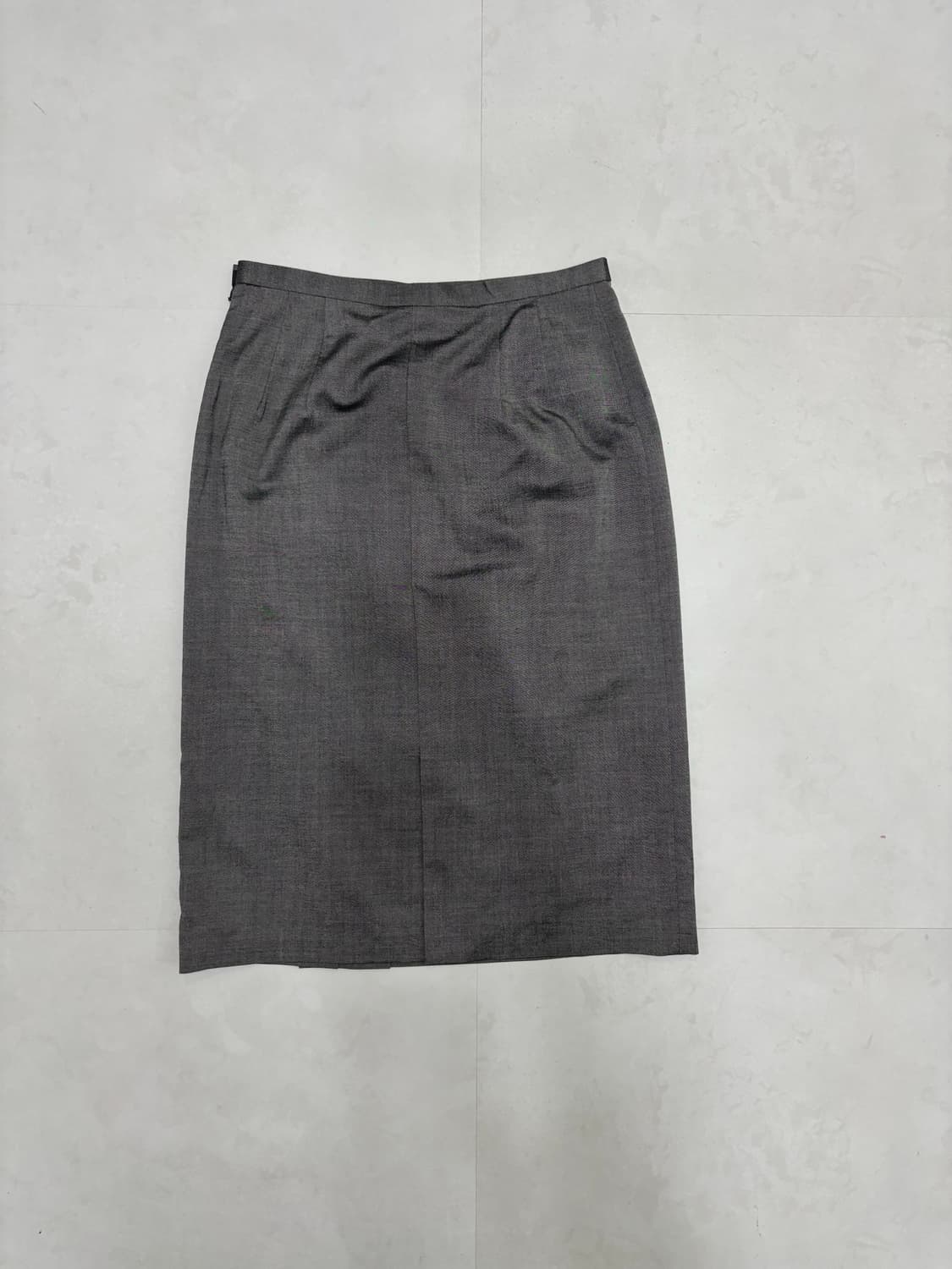 GLOSSY GRAY MIDI SKIRT 상품이미지7