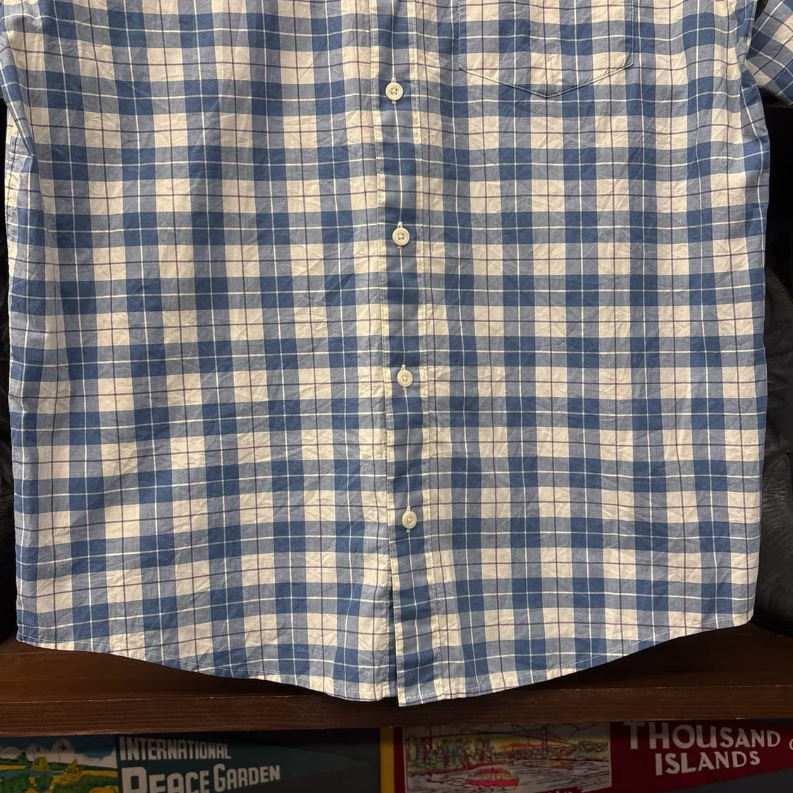 파타고니아 오가닉코튼 미니멀 플래드 타탄체크 반팔 셔츠 N1061 상품이미지4