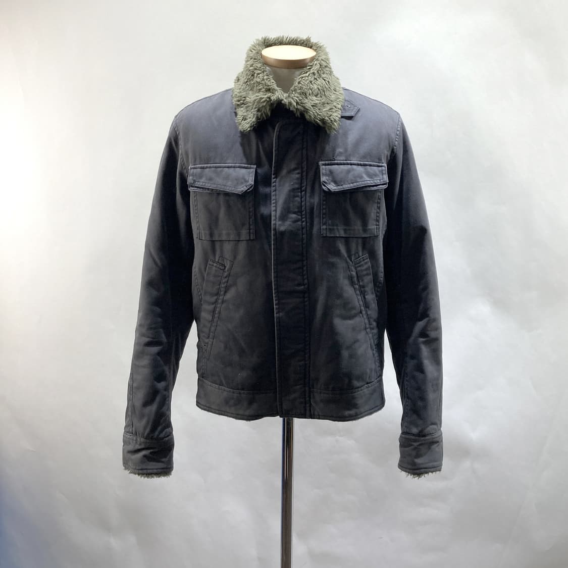 디젤 정품 빈티지 남성안감털자켓 그레이 S  상품이미지1