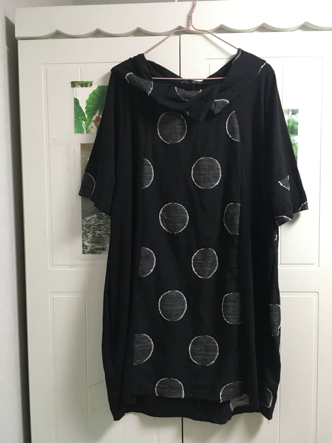 빈티지 도트 레이어드 베스트 원피스 하구미 모리걸 아오이유우 상품이미지1