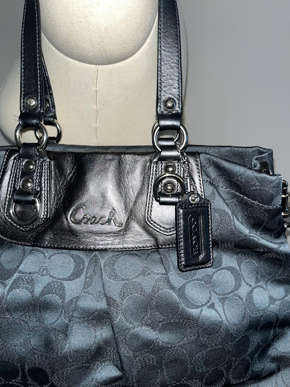 90ss COACH darkgray Shoulder bag 상품이미지6