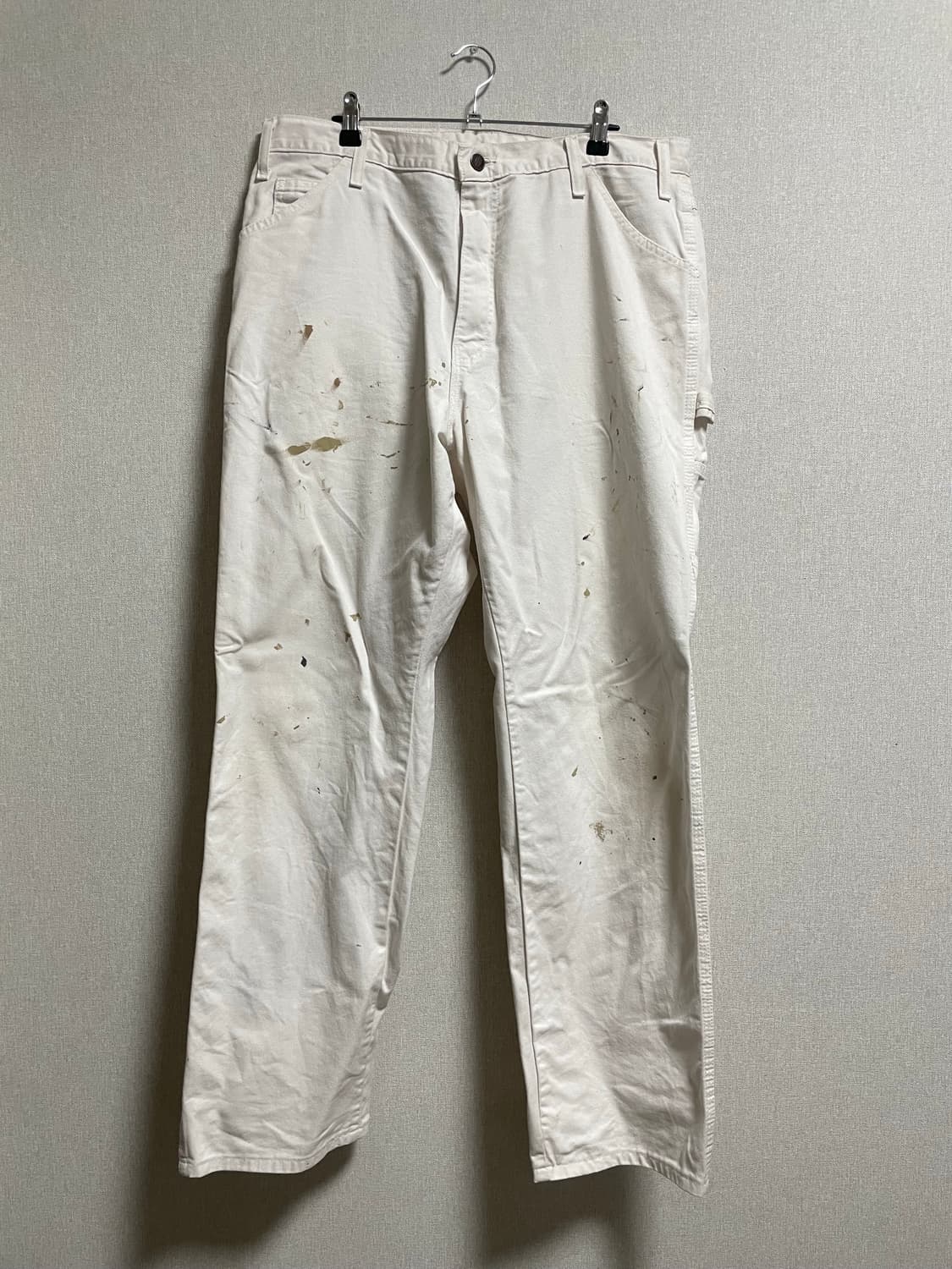 빈티지 디키즈 페인터 카펜터 팬츠 38x32 화이트 상품이미지1