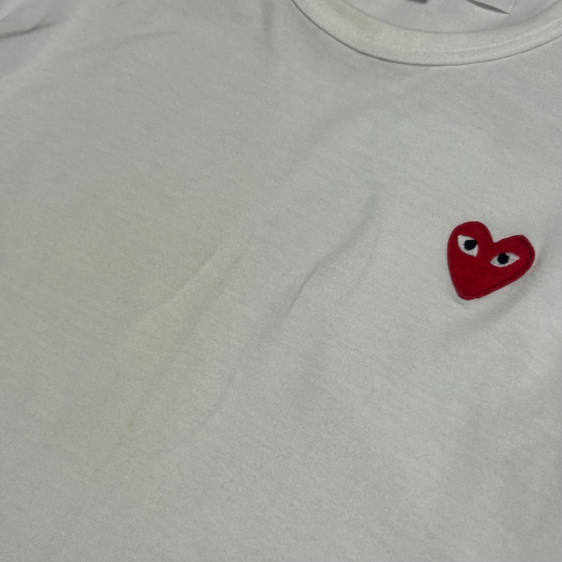 🫶🏻꼼데가르송 레드와펜 화이트 반팔티🫶🏻 상품이미지6