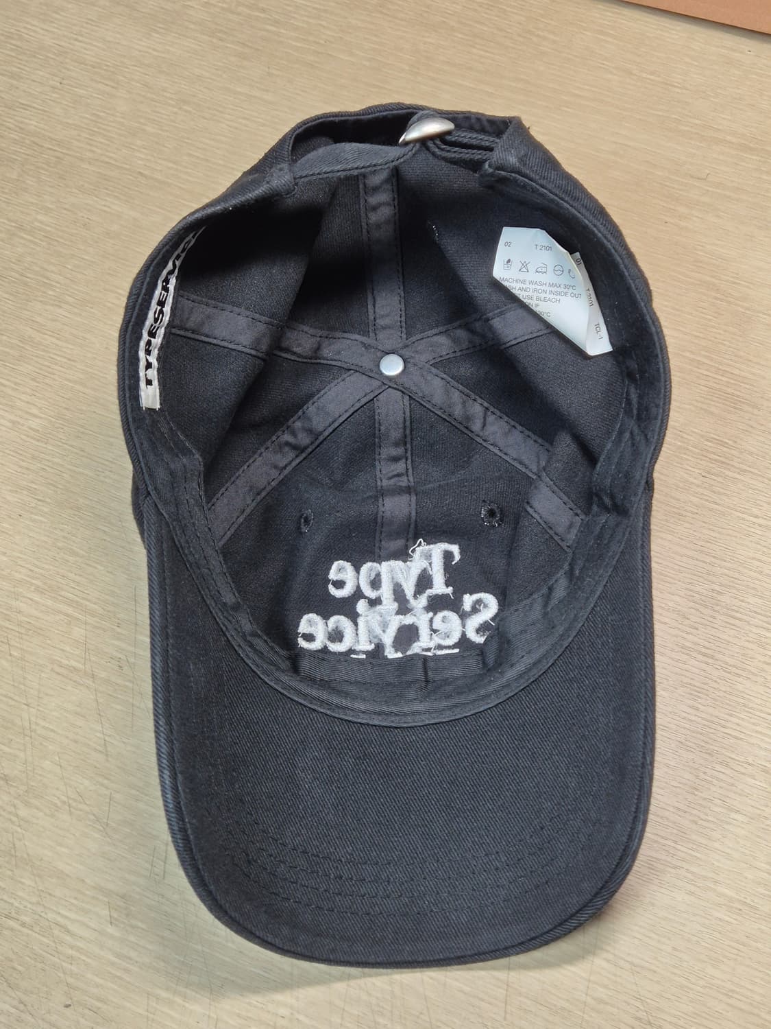 타입서비스 웹 볼캡 블랙 상품이미지2