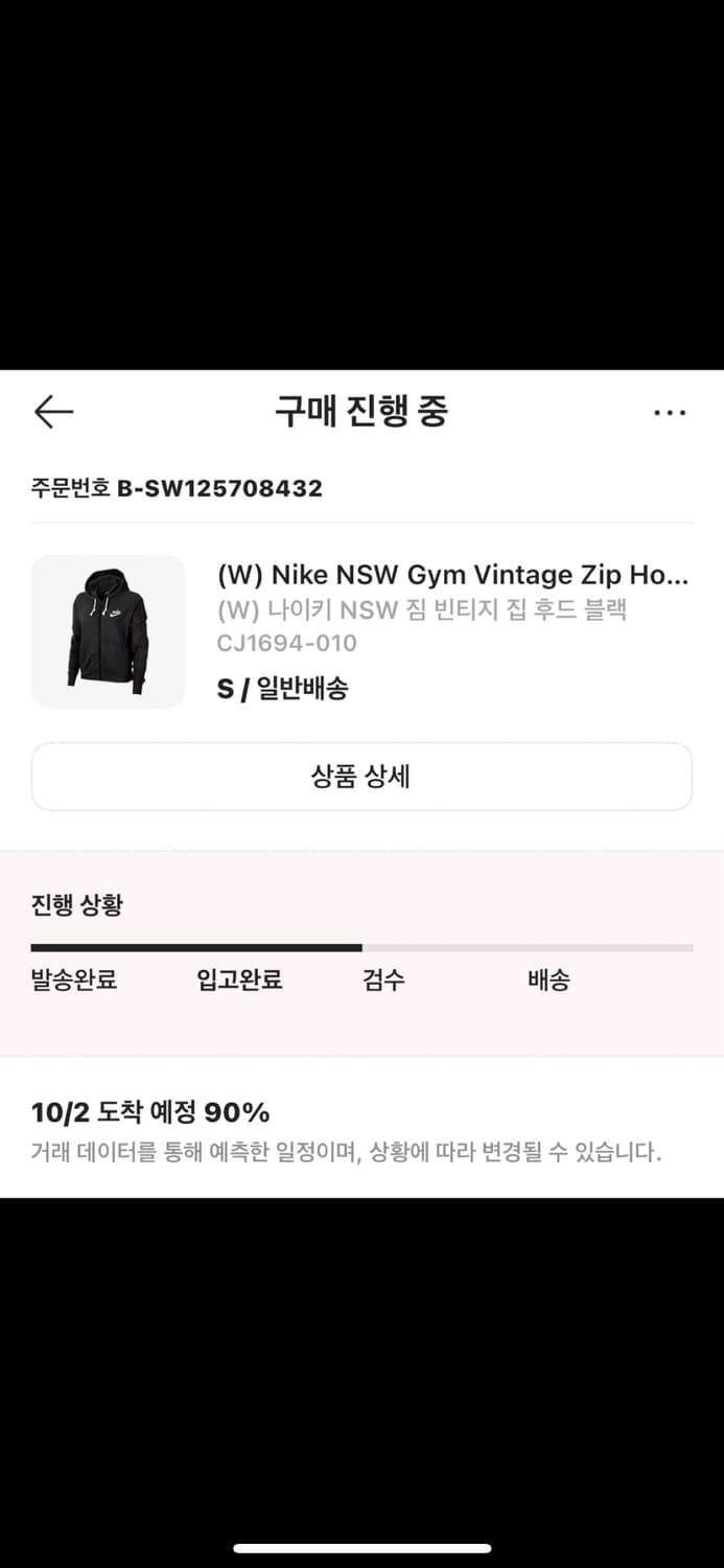 나이키 NSW 짐 빈티지 집업 후드 S 상품이미지2