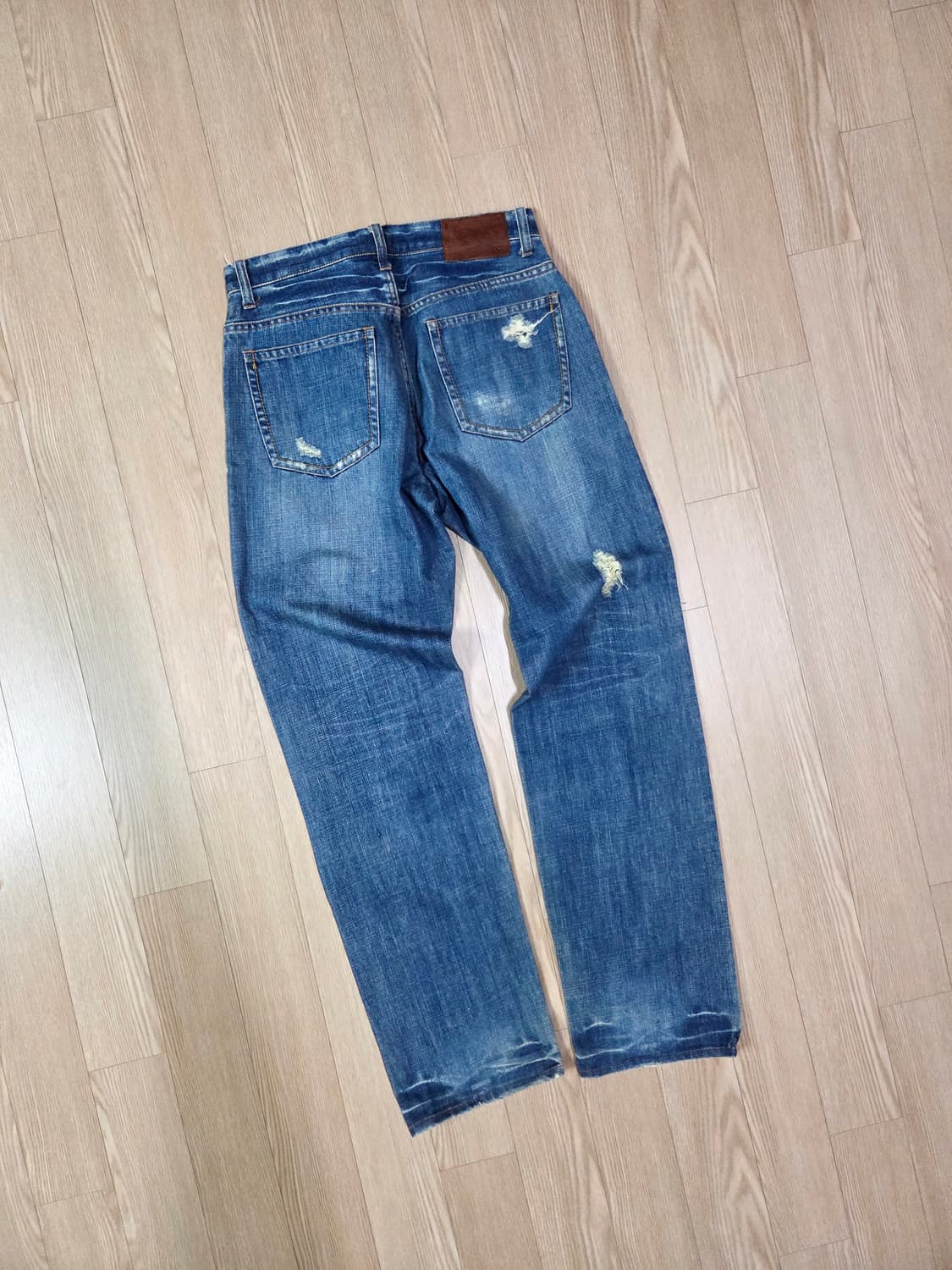 글로벌 워크 재팬 셀비지 워싱 데님 팬츠 상품이미지7