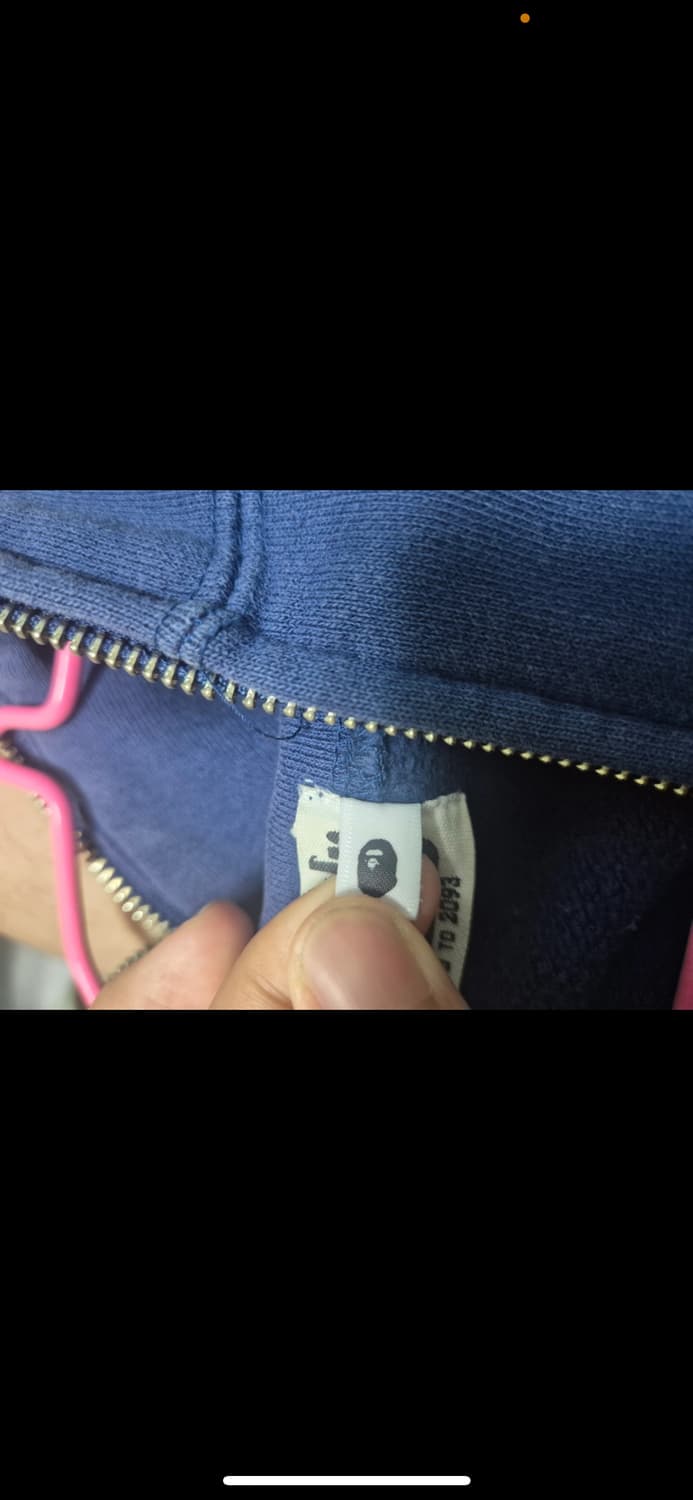 베이프 BAPE 샤크 후드집업 XL 네이비 상품이미지7